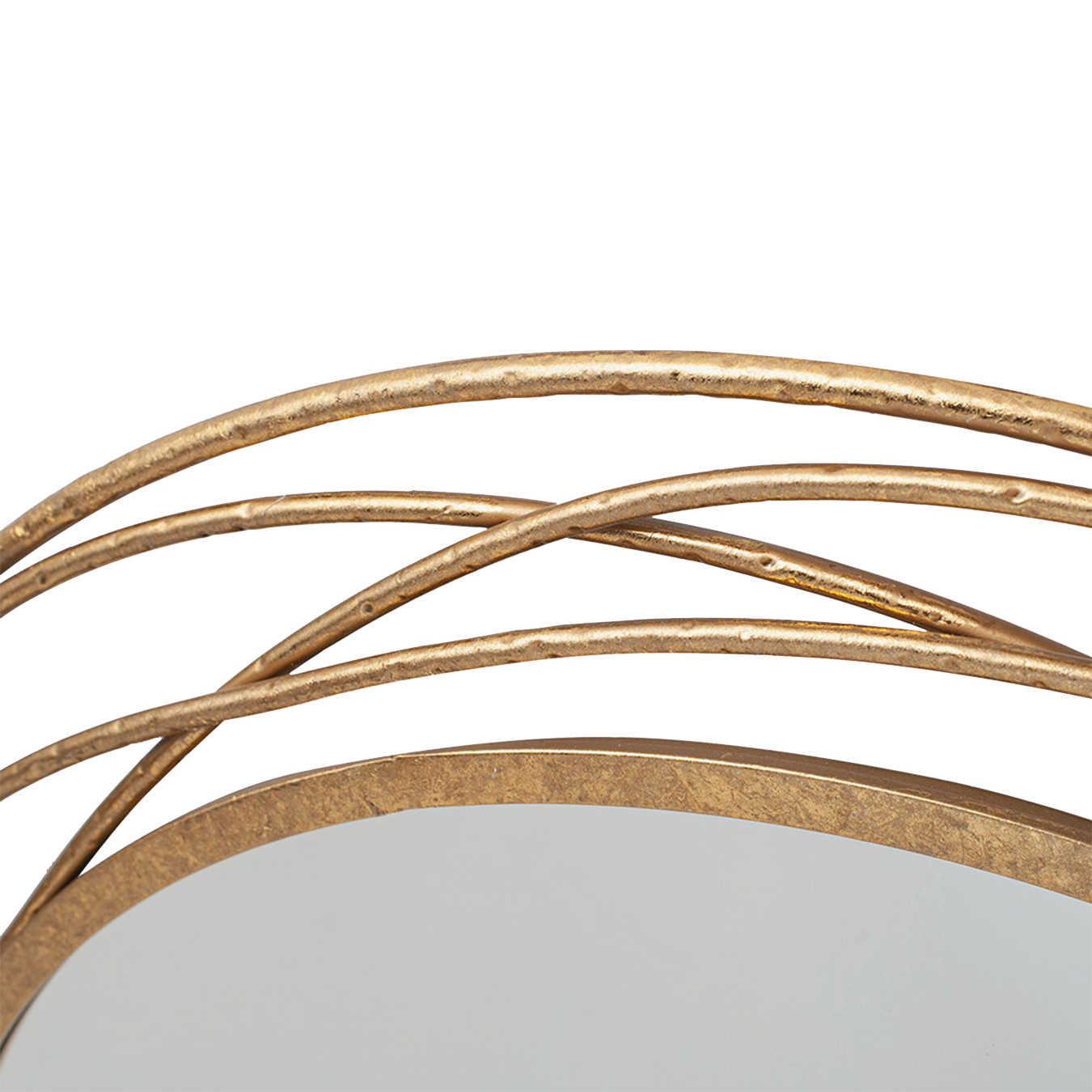 Antique Metal Round Wall Mirror