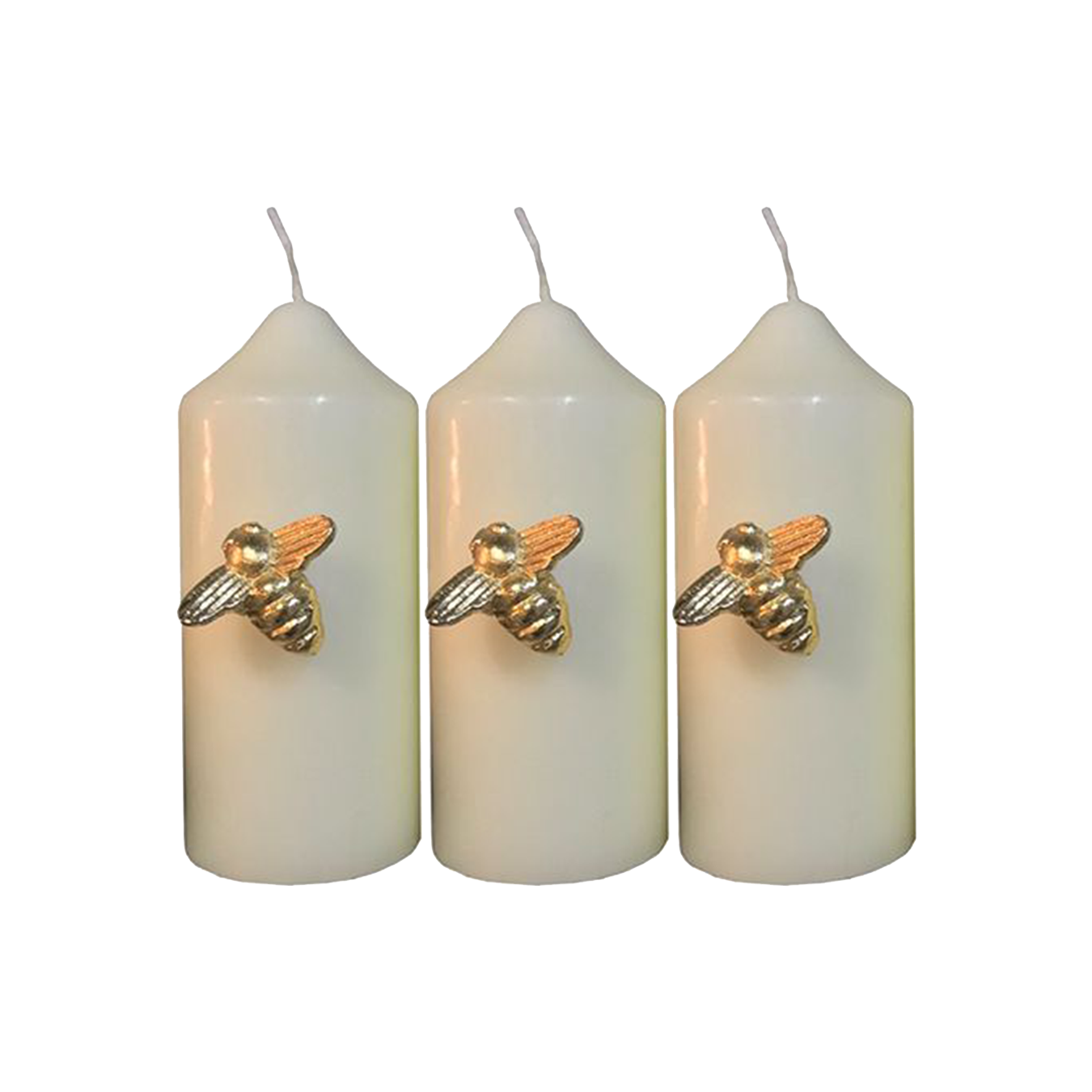 Set of 3 Bee Candle Pins