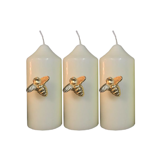 Set of 3 Bee Candle Pins