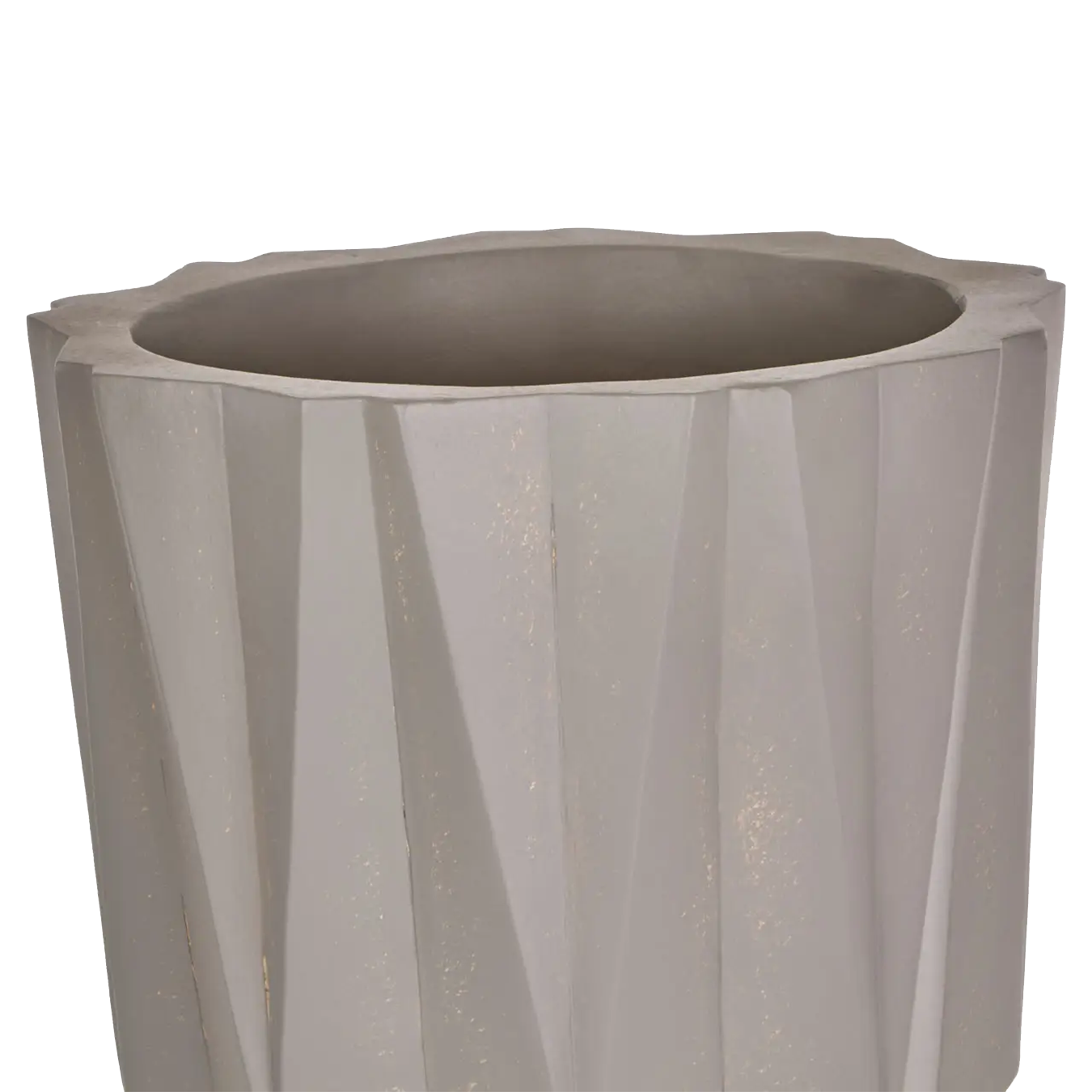 Darnell Large Grey Multi Faceted Planter