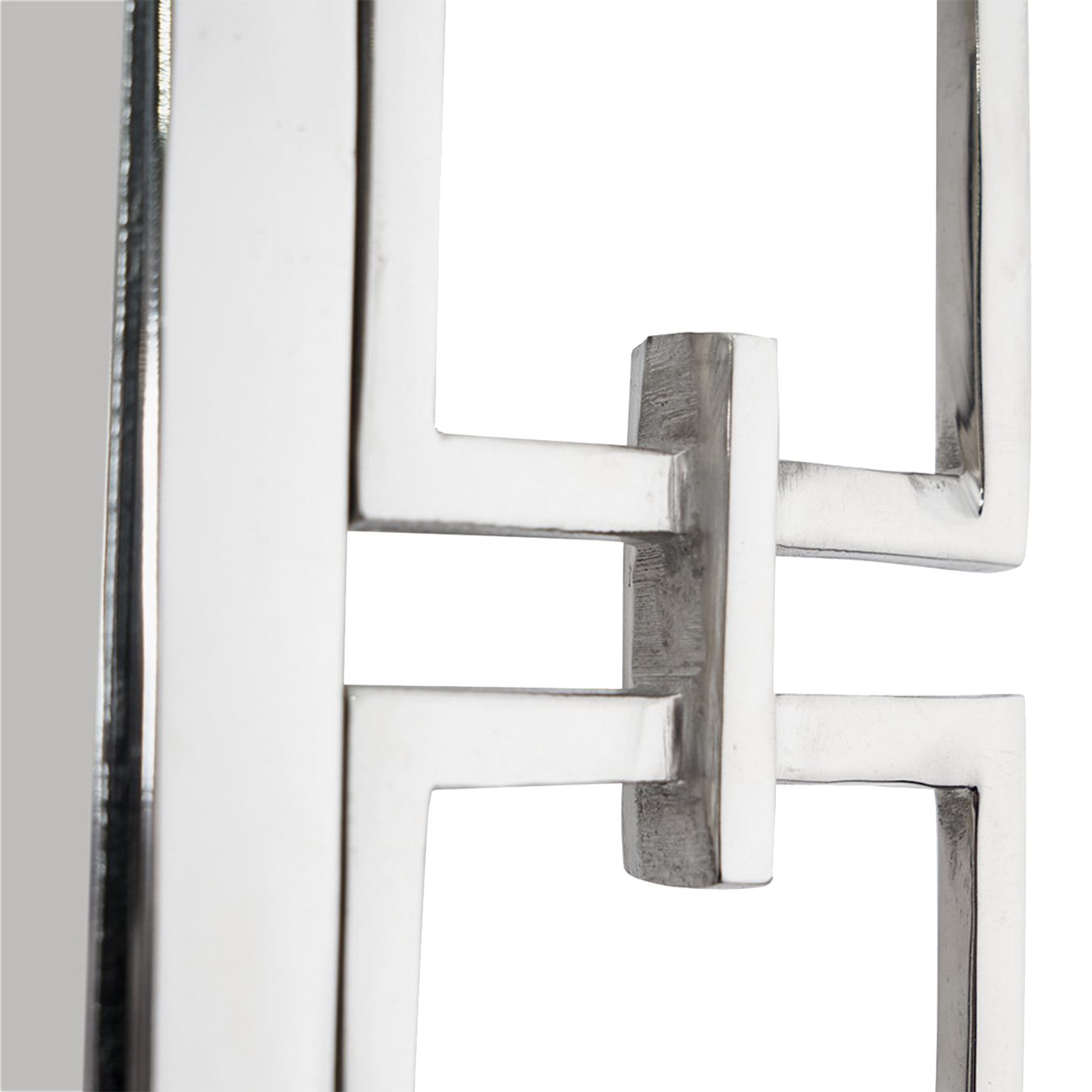 Nickel Chain Effect Rectangular Mirror