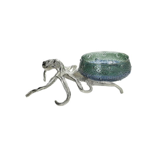 Octopus Holder with Large Glass Bowl