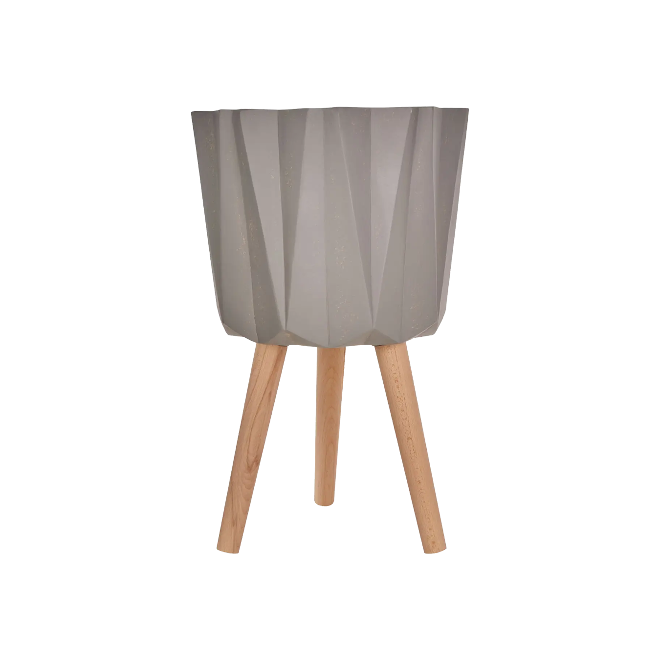 Darnell Large Grey Multi Faceted Planter