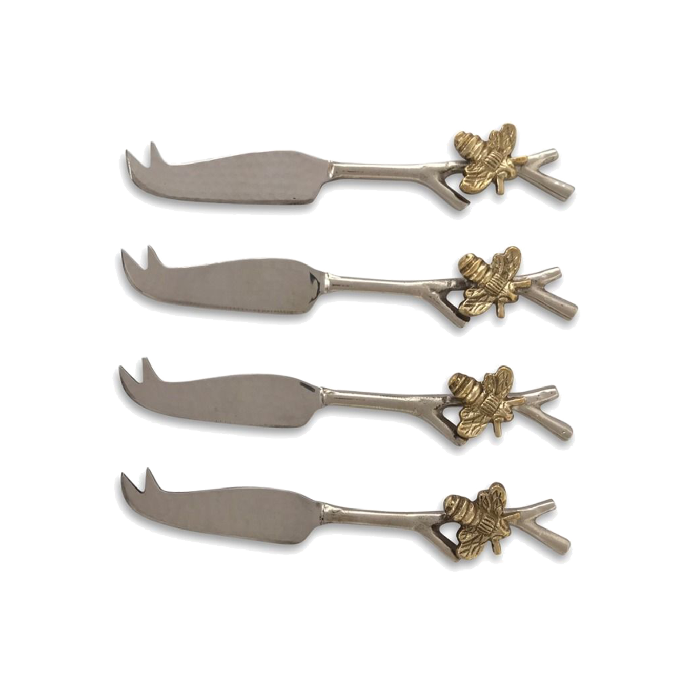 Set Of 4 Bee Mini Cheese Knives