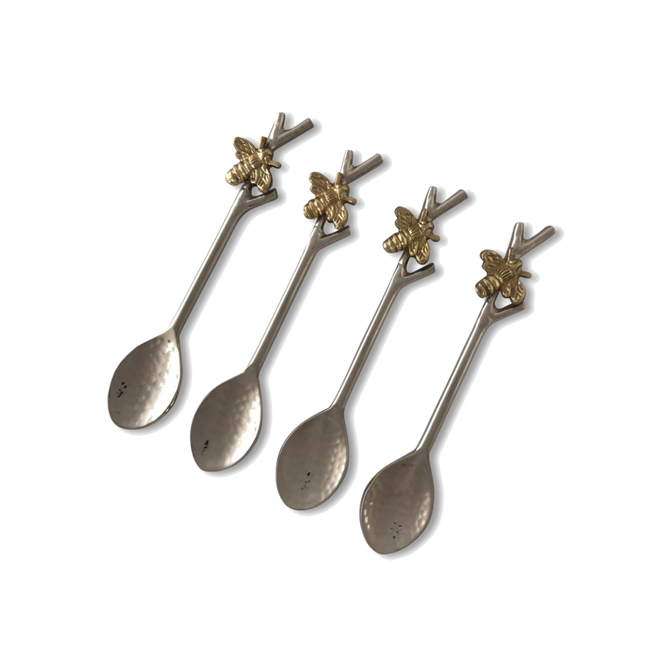 Set of 4 Bee Coffee Spoons