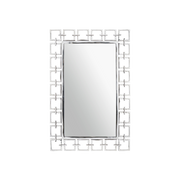 Nickel Chain Effect Rectangular Mirror