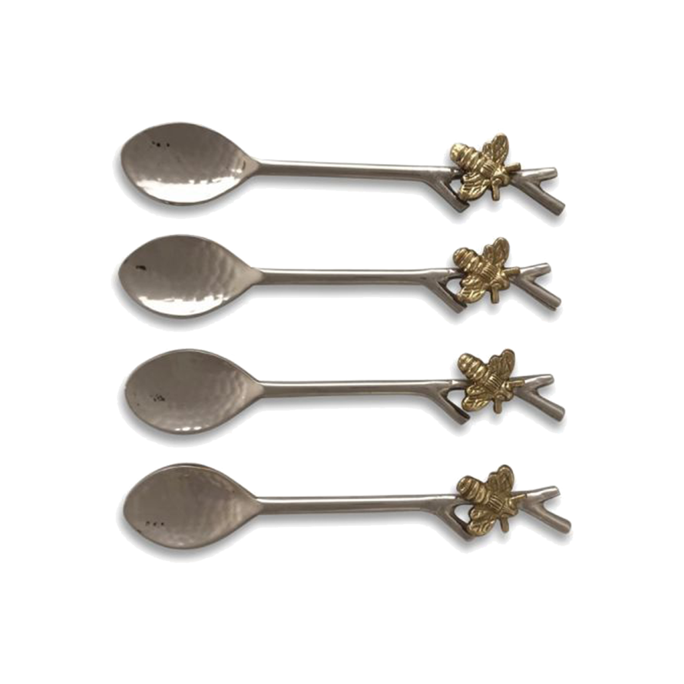 Set of 4 Bee Coffee Spoons