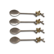 Set of 4 Bee Coffee Spoons