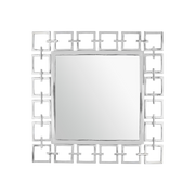 Nickel Chain Effect Square Mirror