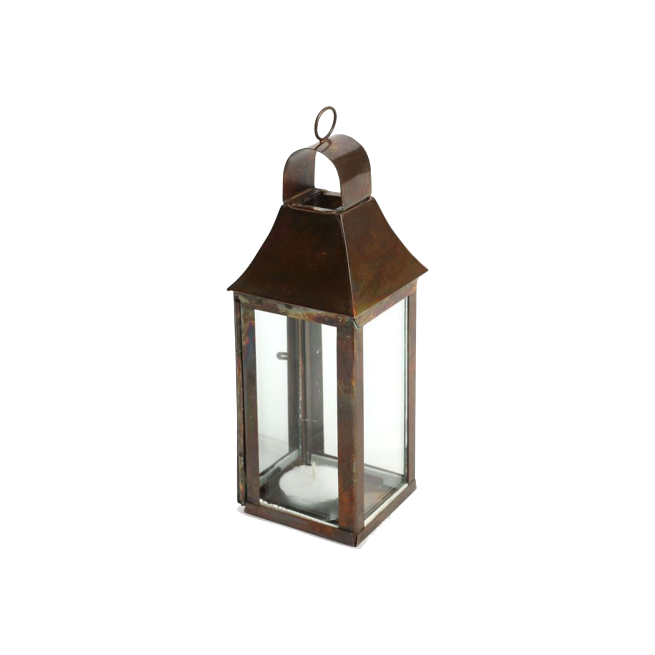 Tonto Lantern Burnished Copper Mini and Black Stake