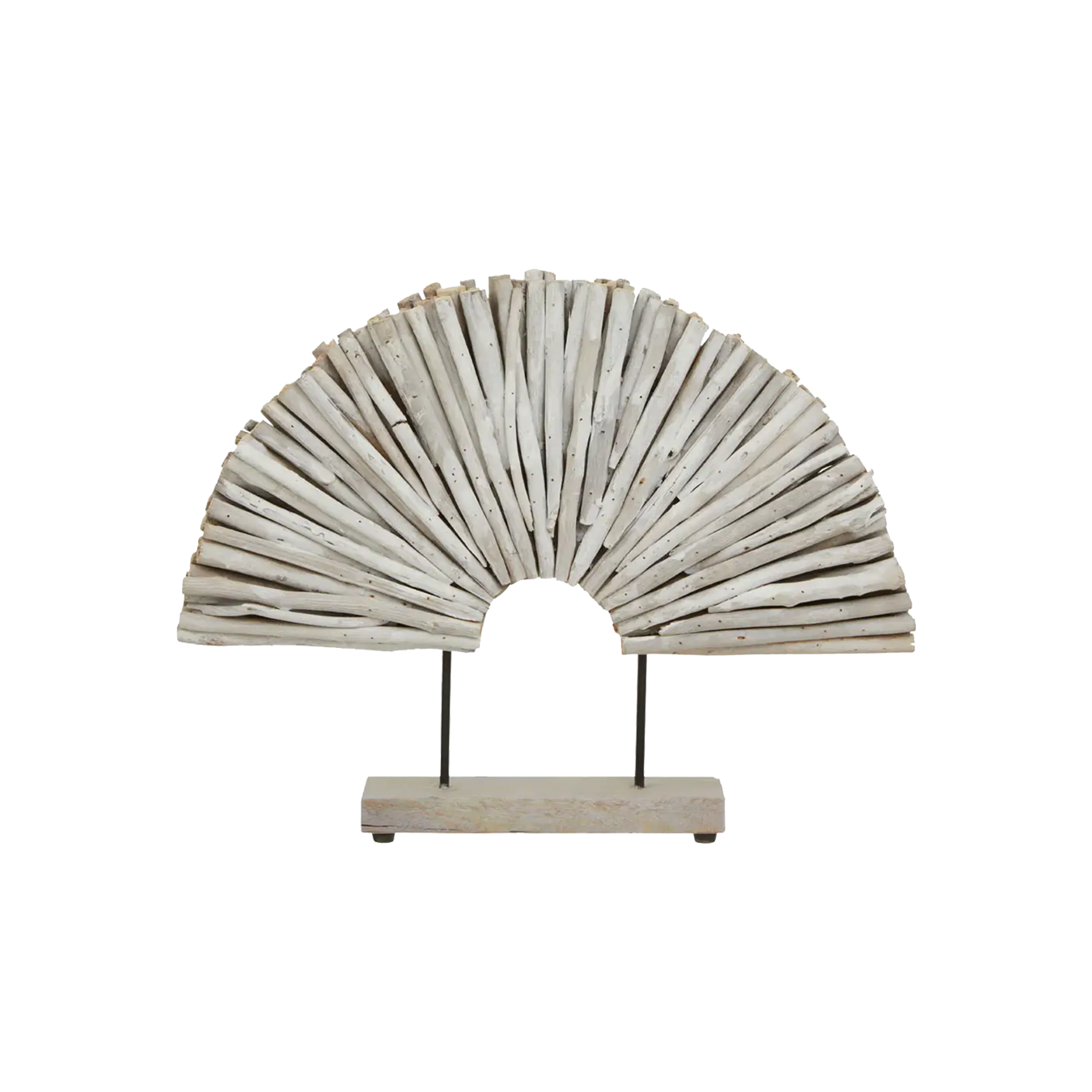 Botanical White Wood Sculpture