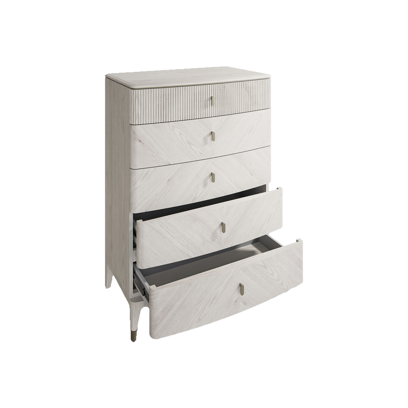 Tesoro Stone Tall Chest 5 Drawer