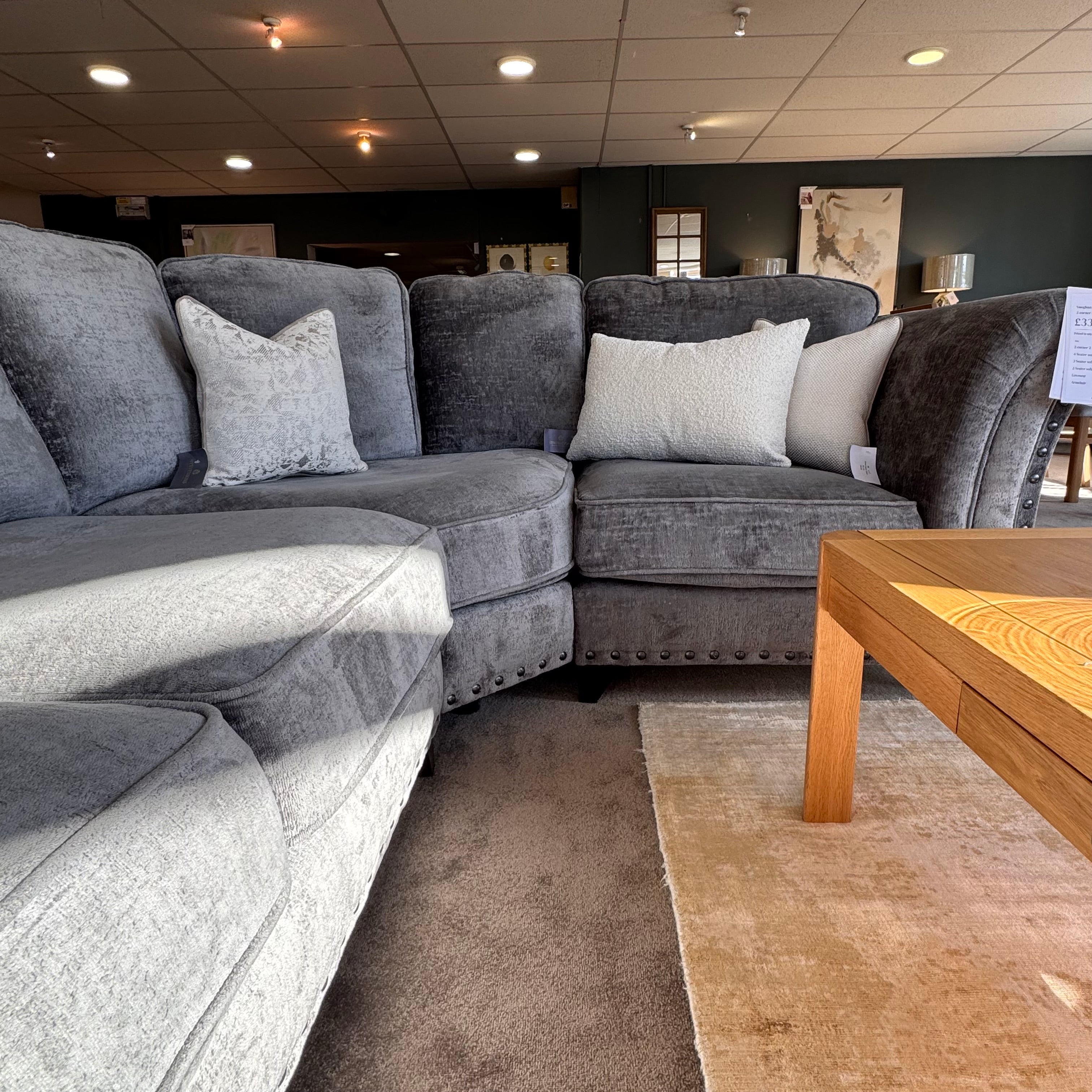Vaughan Sofa | Grey Velvet