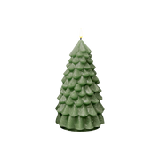 LED Christmas Tree Candle Green 18cm