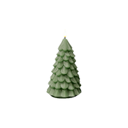 LED Christmas Tree Candle Green 16cm