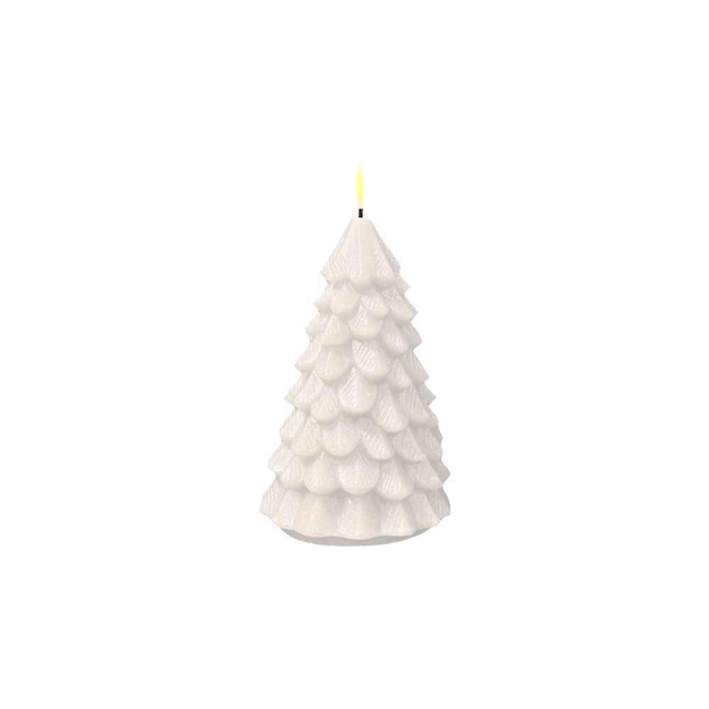 LED Christmas Tree Candle White 16cm