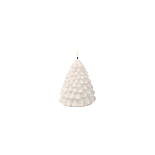 LED Christmas Tree Candle White 11cm
