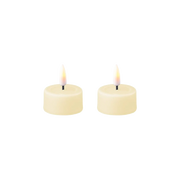 LED Tealight Candles Set of 2 Cream