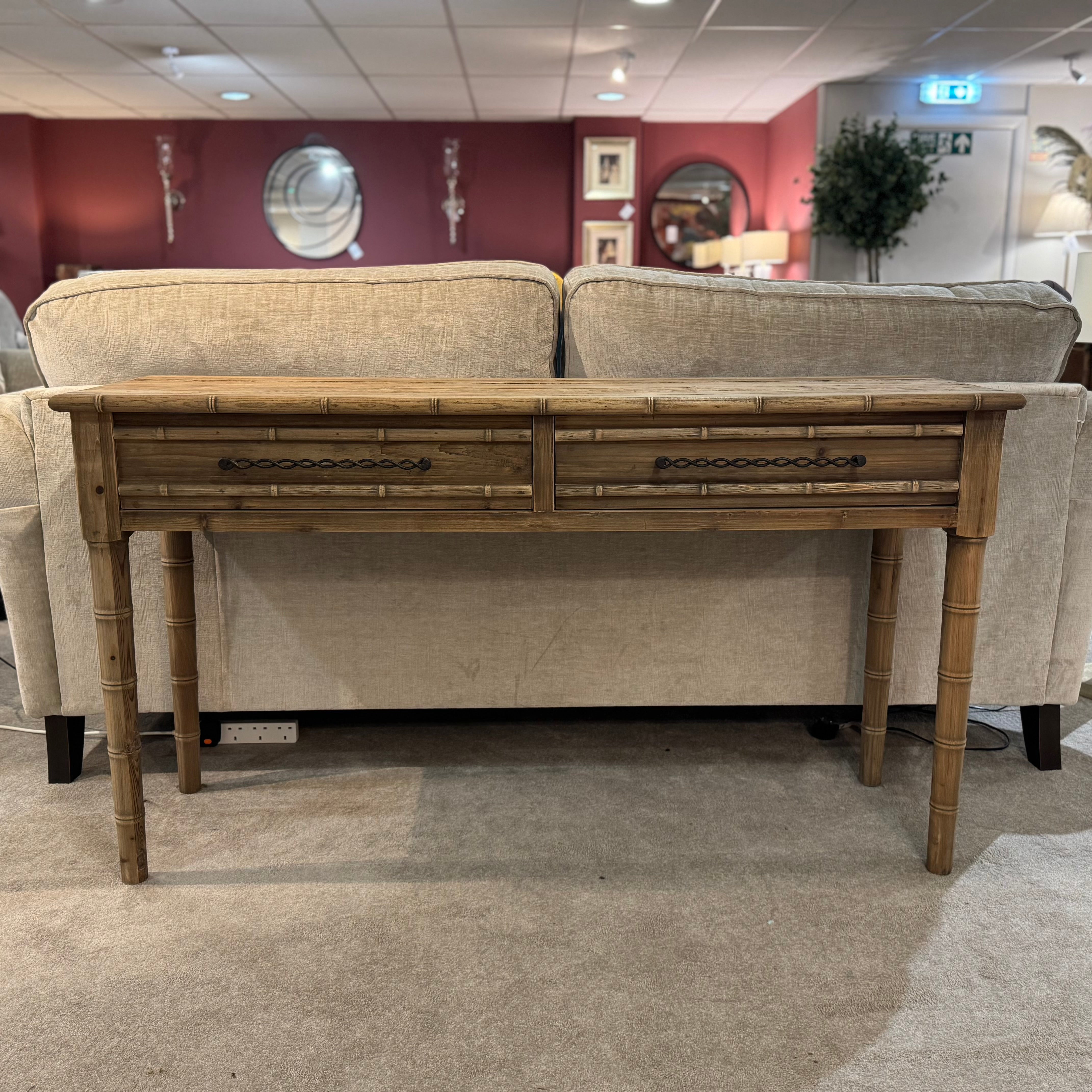 Bamboo Style Pine | Console