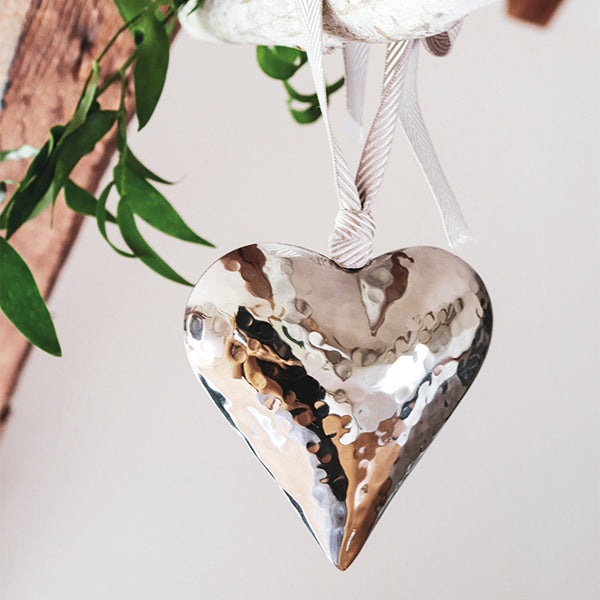 Hammered Heart Decoration