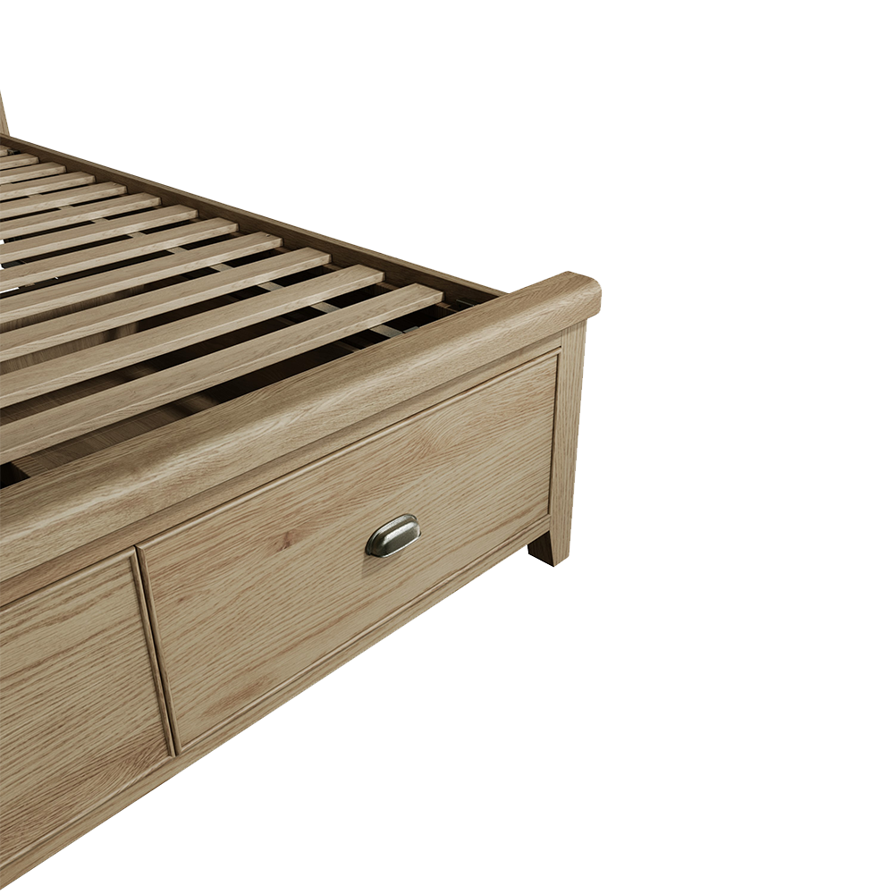 Holme Bed Wooden Headboard with Drawers