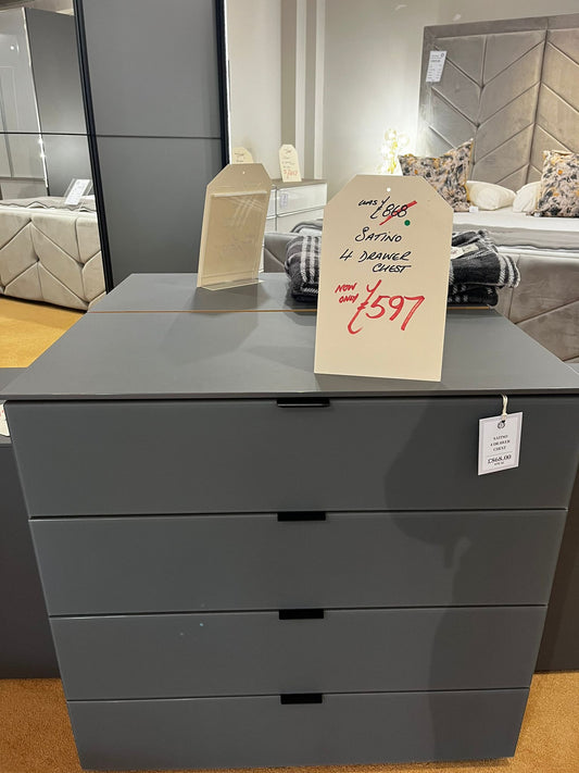 Satino 4 Drawer Chest x2 Available  | Clearance