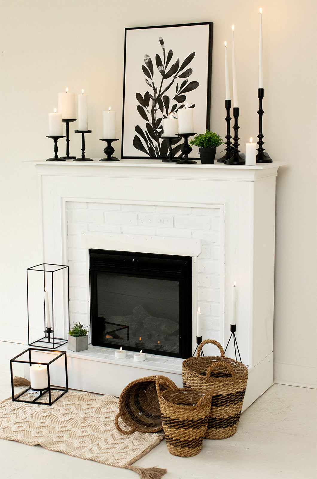 LED Candle Cream 12.5cm