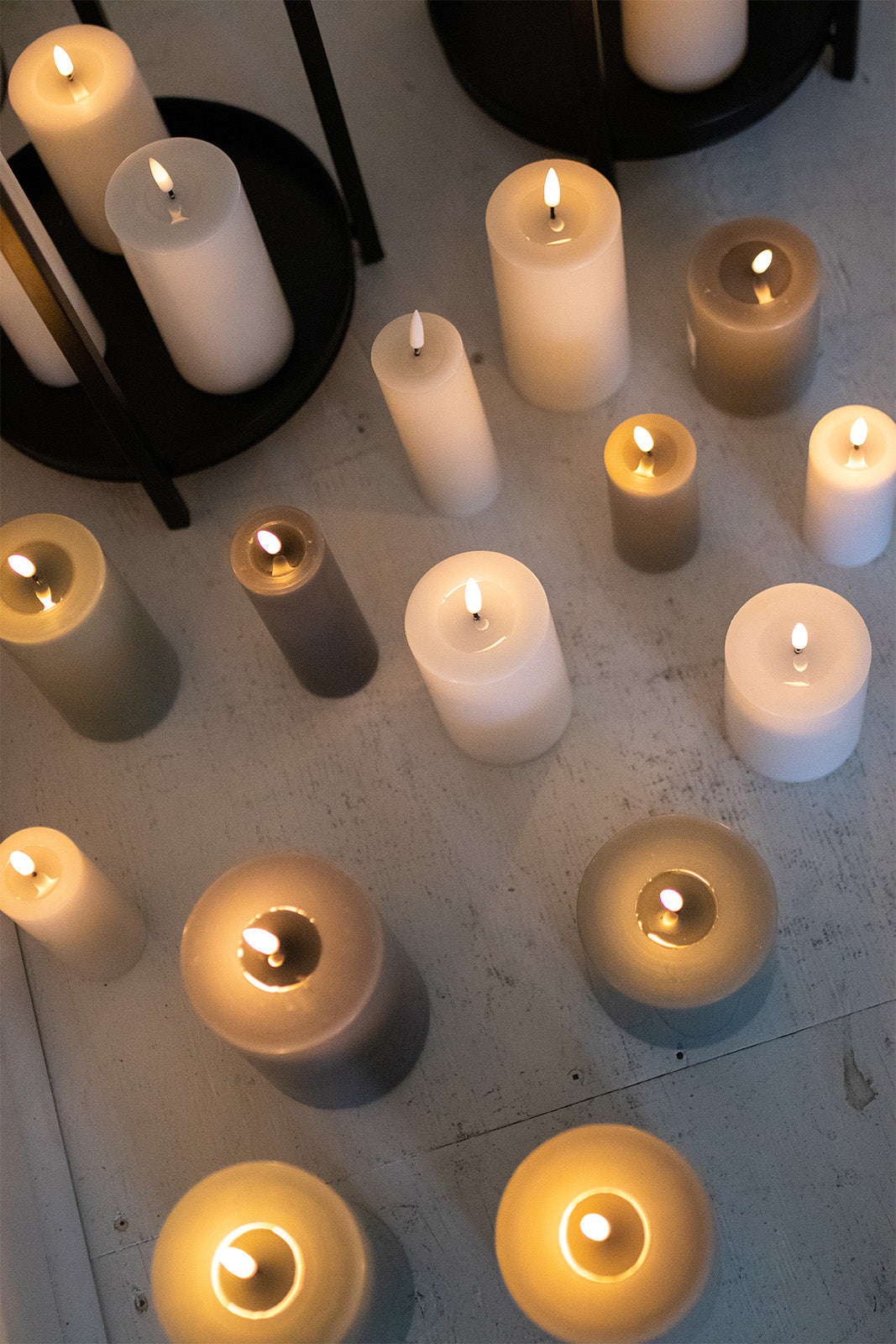 LED Candle Sand 20cm