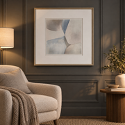 Calm Tide Blue Abstract Framed Wall Art  | 60 cm