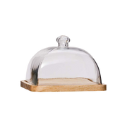 Bell on Square Wooden Tray