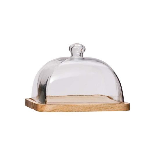 Bell on Square Wooden Tray