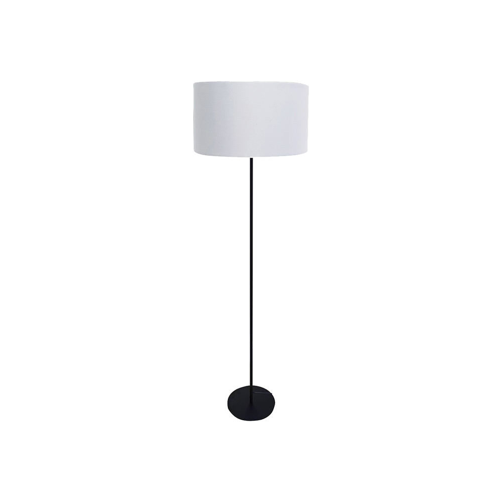 Elin Matt Black & Ivory Floor Lamp