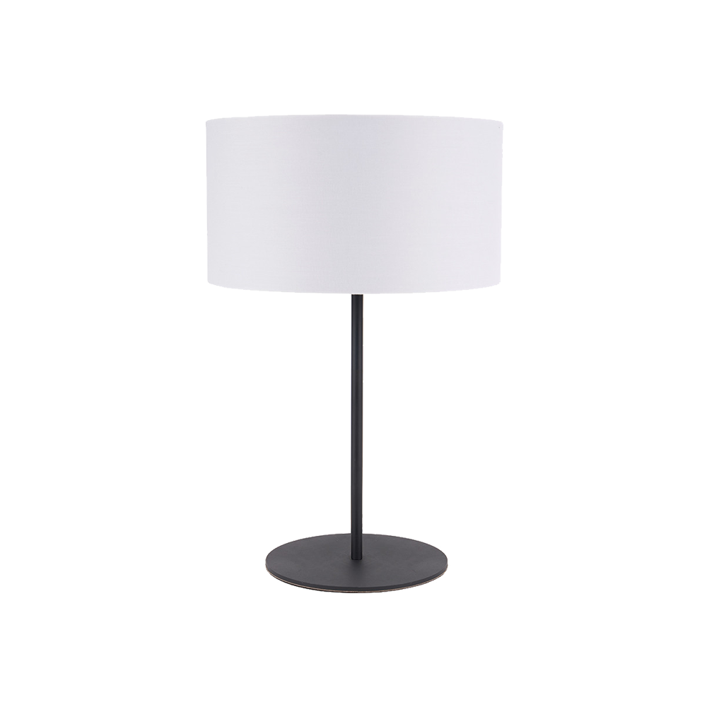 Elin Matt Black & Ivory Table Lamp