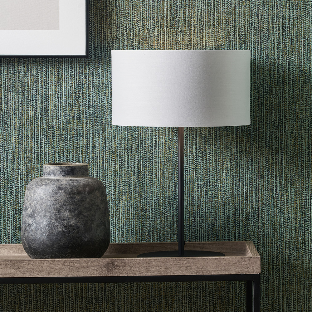 Elin Matt Black & Ivory Table Lamp