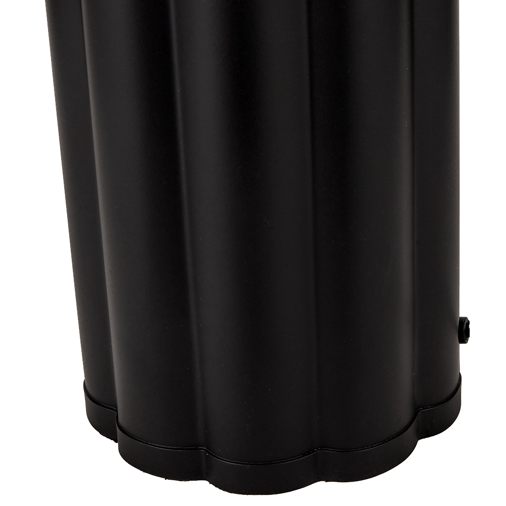 Petula Black Metal Scallop Table Lamp