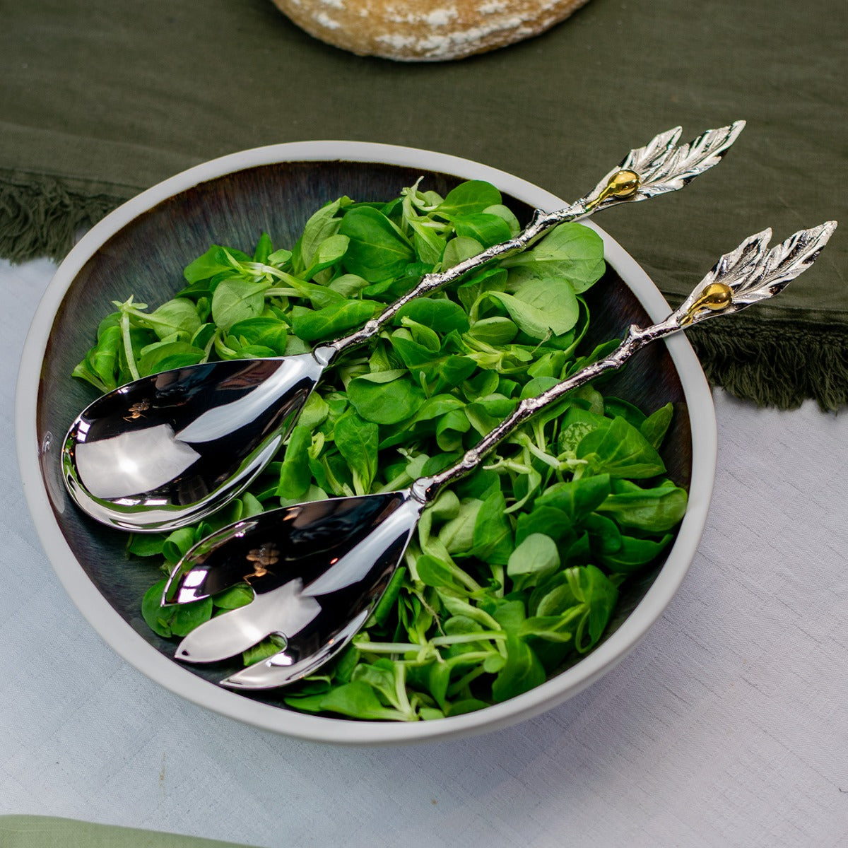 Olive Salad Server Set