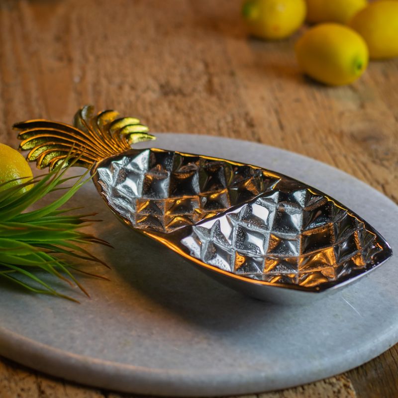 Pineapple 2 Section Serving Dish
