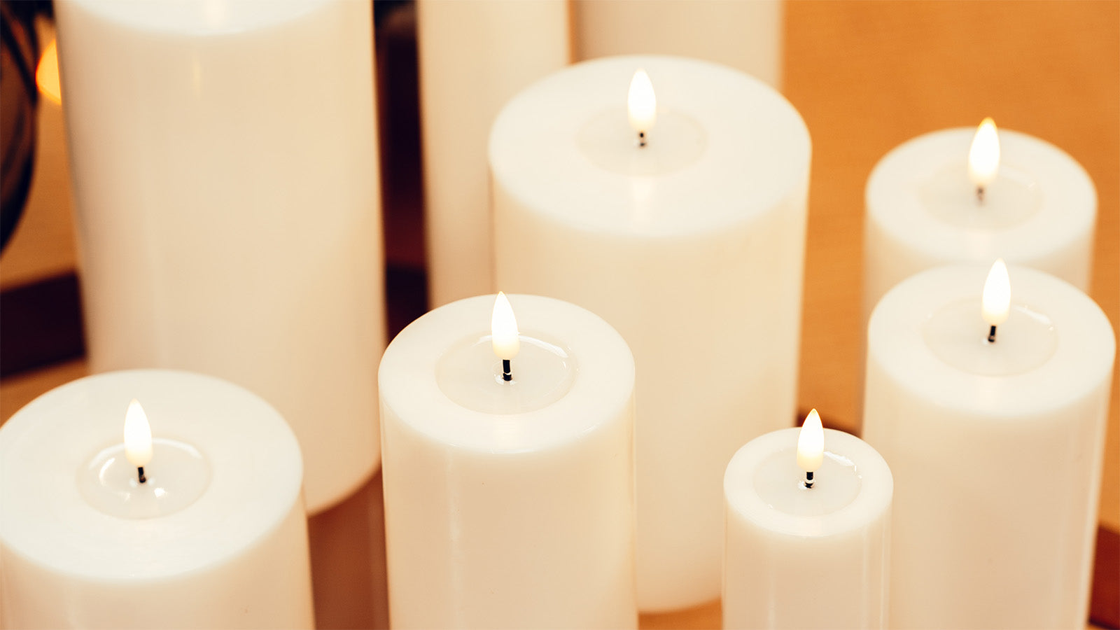 LED Candle Cream 12.5cm