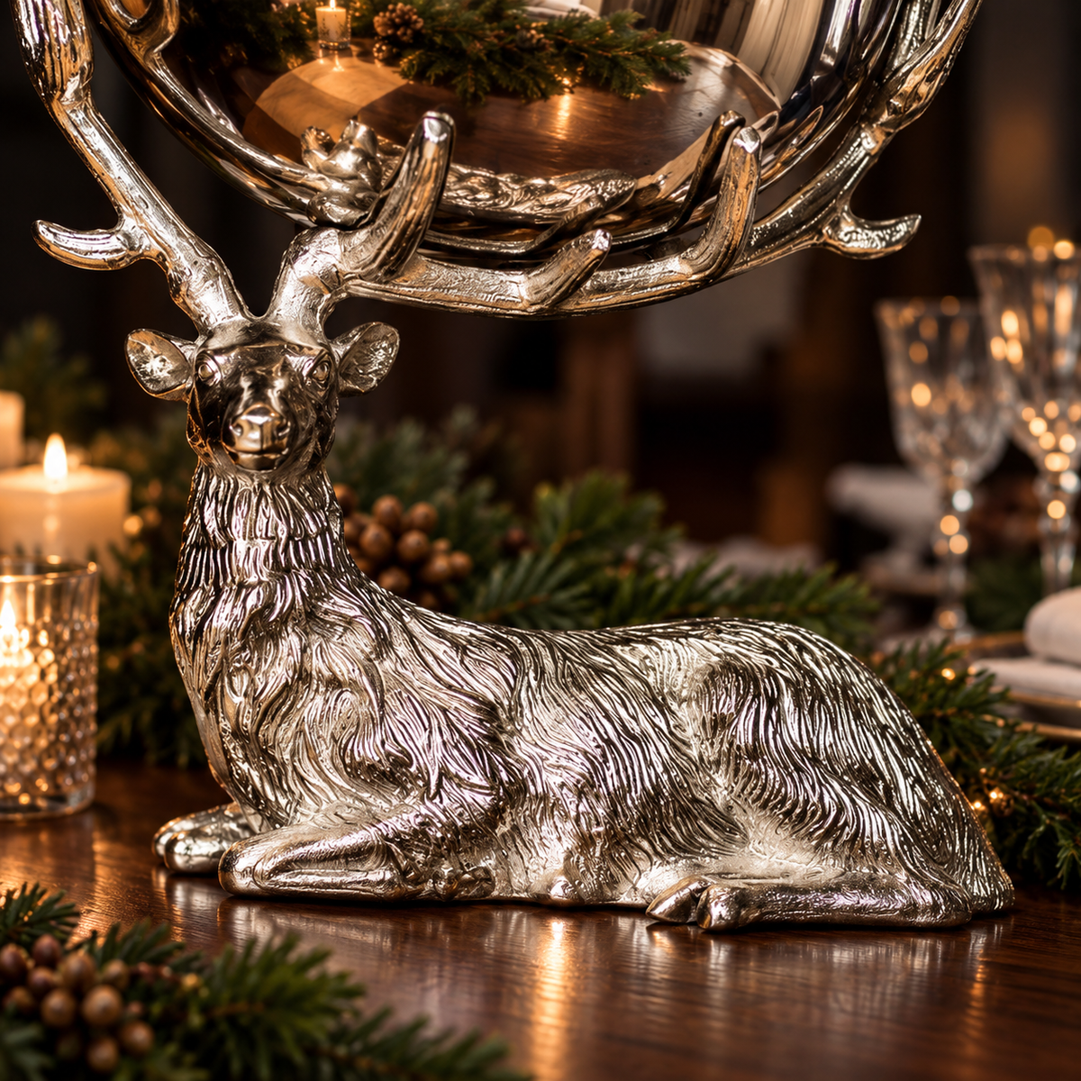 Large Resting Stag Punch Bowl/Wine Cooler