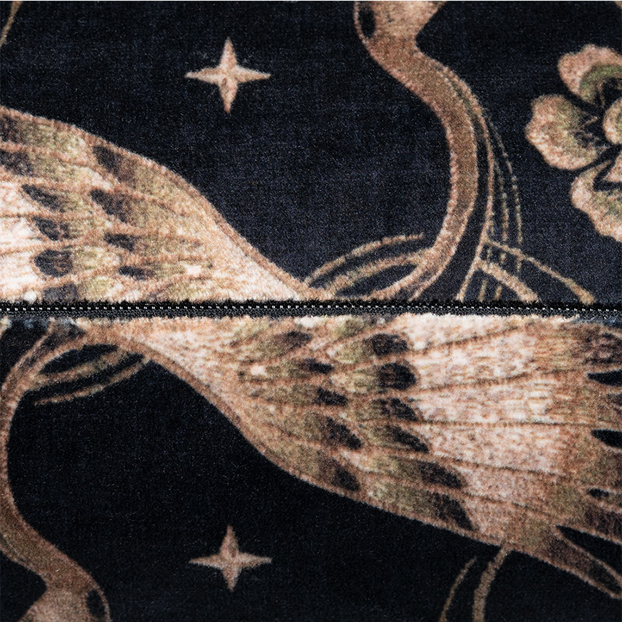 Heron Black/Green 45 x 45cm