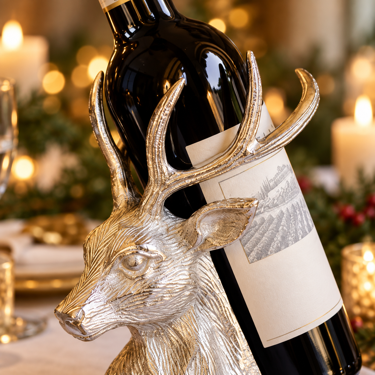 Stag Wine Bottle Holder