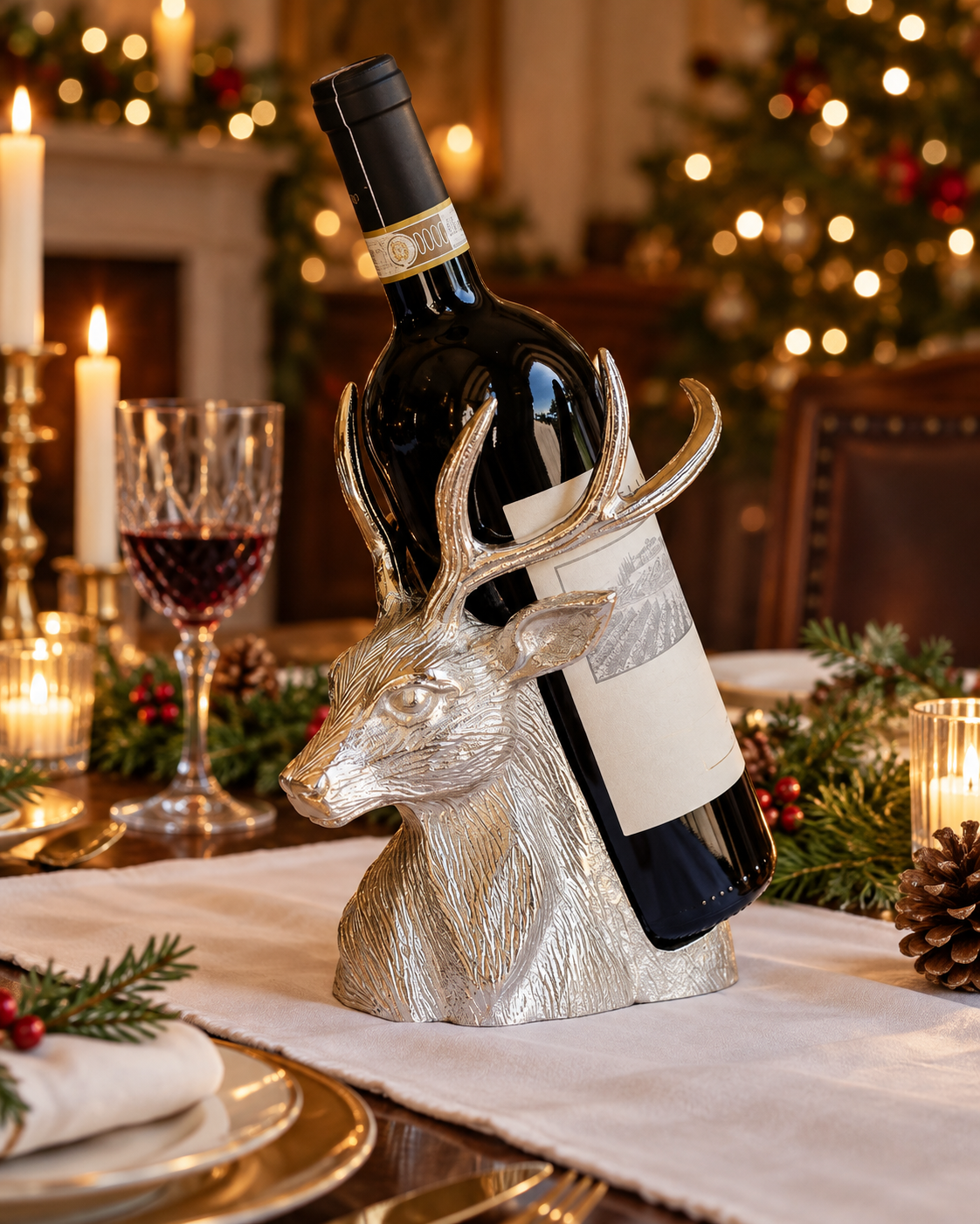 Stag Wine Bottle Holder