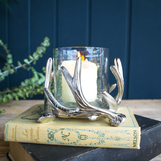 Small Antler Tea Light Holder