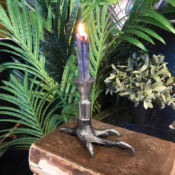 Small Claw Candle Holder Nickel