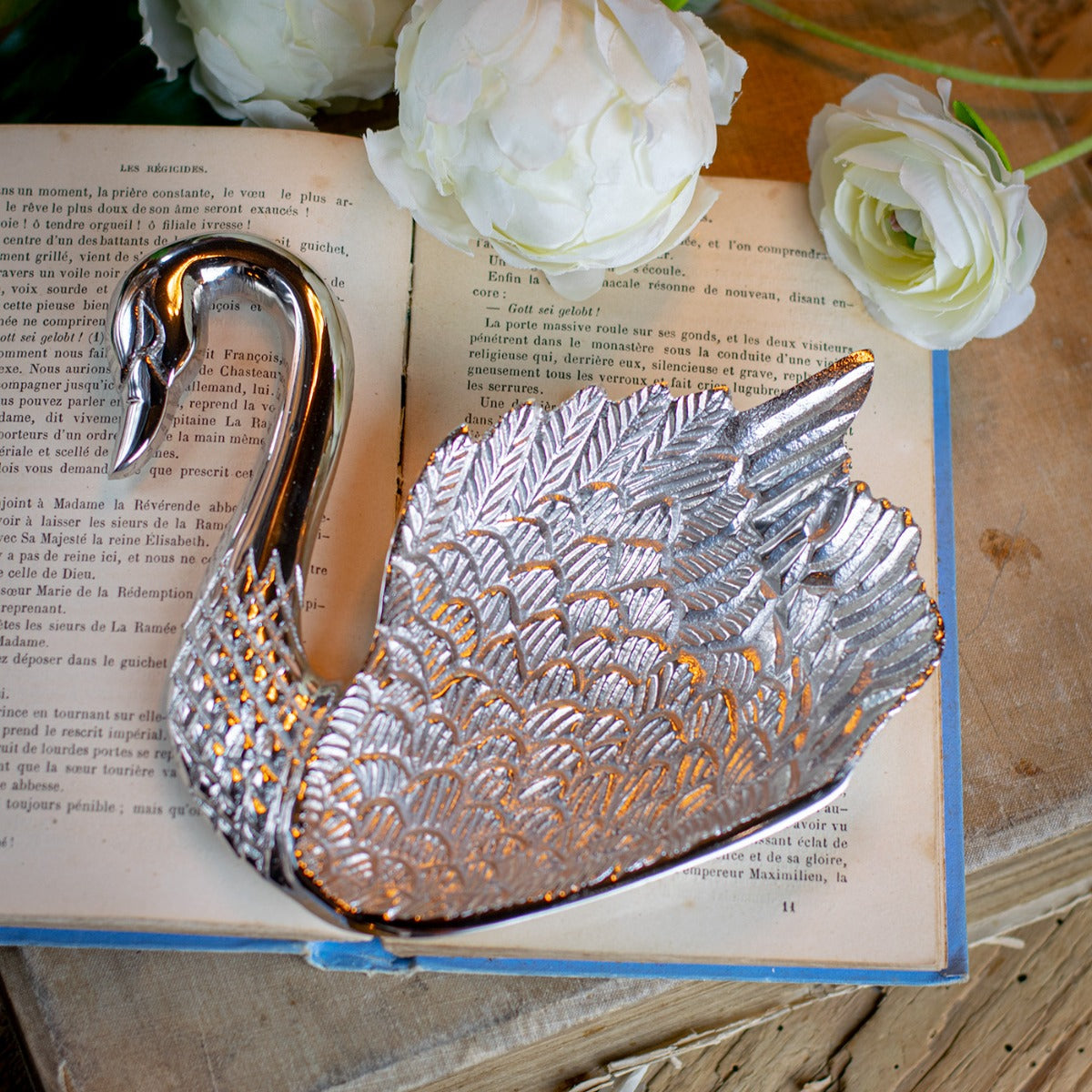 Swan Silver Dish