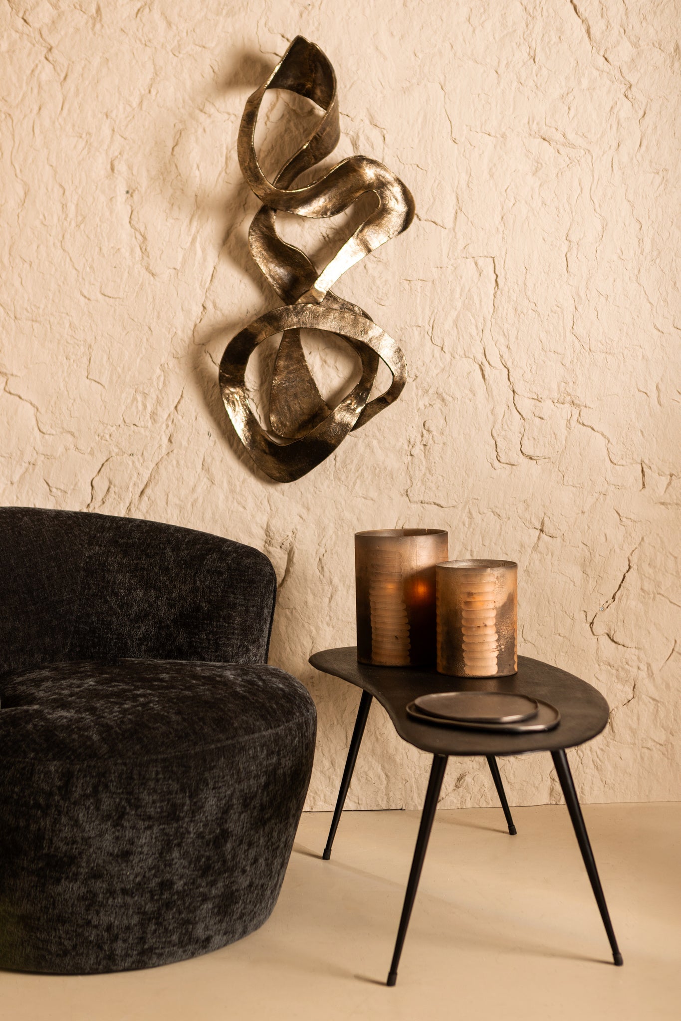Gold Swirl Wall Art | Small