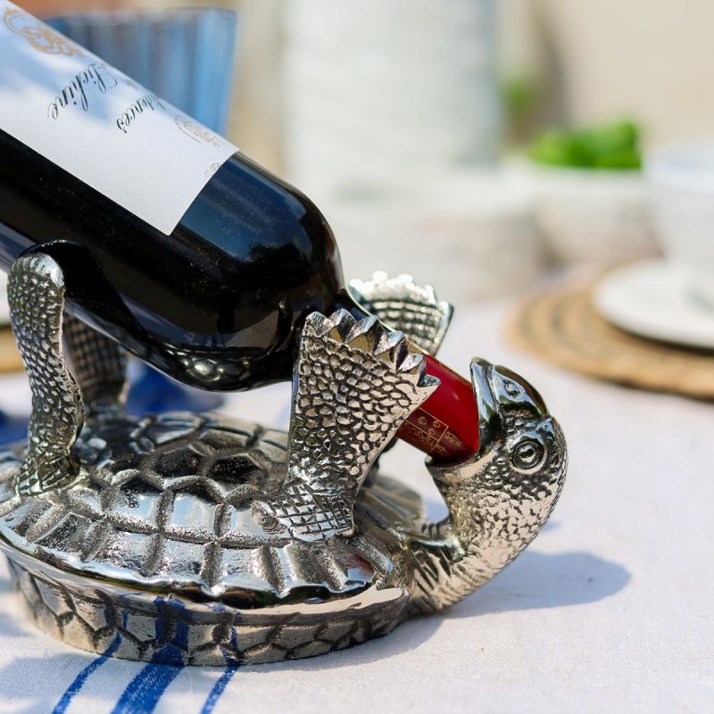 Turtle Bottle Holder  | Silver