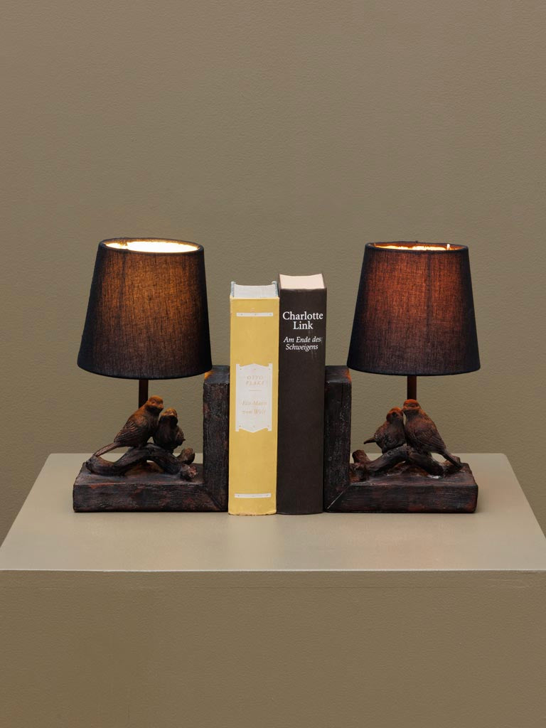 Love Birds | Bookend Lamp