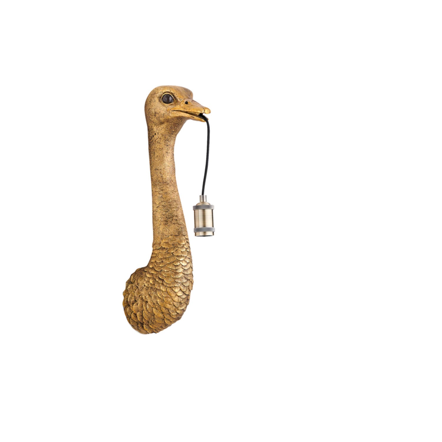 Gold Ostrich Wall Light