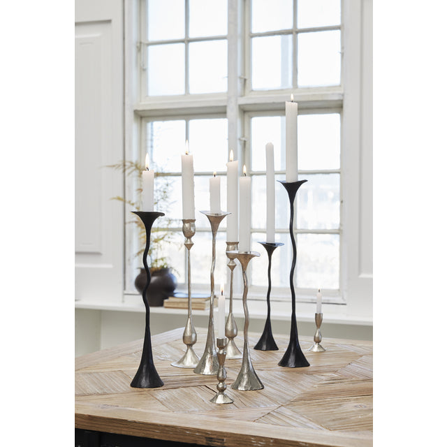 Cala Lilly Candle Holder Silver